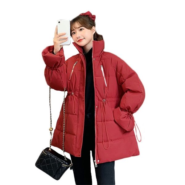 winter cotton coat women thicken down padded zip outerwear fashion korean sweet waist loose slim jacket female lr1333 210531, Black
winter cotton coat women thicken down padded zip outerwear fashion korean sweet waist loose slim jacket female lr1333 210531, Black