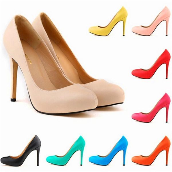 star style autumn wedding shoes arrival women's round toe concise soft leather pumps shallow fashion high heels women dress, Black
star style autumn wedding shoes arrival women's round toe concise soft leather pumps shallow fashion high heels women dress, Black