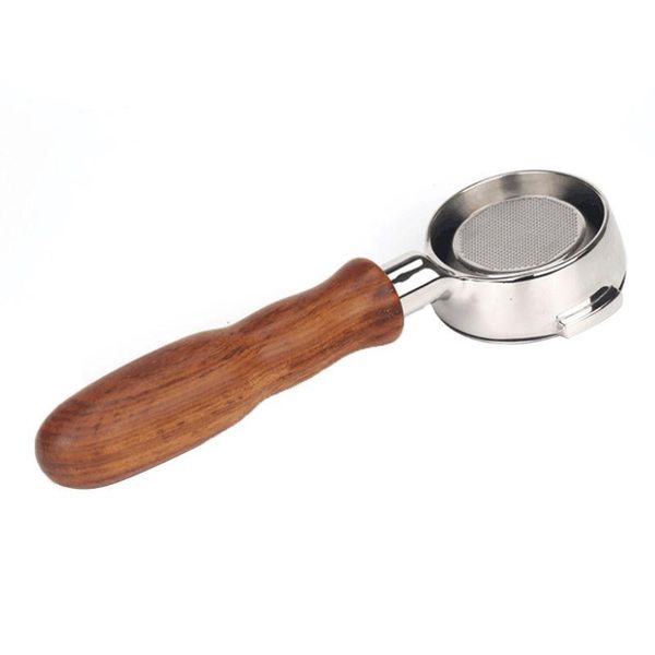 coffee filters 58mm machine filter holder e61 bottomless portafilter with wooden handle drop
coffee filters 58mm machine filter holder e61 bottomless portafilter with wooden handle drop