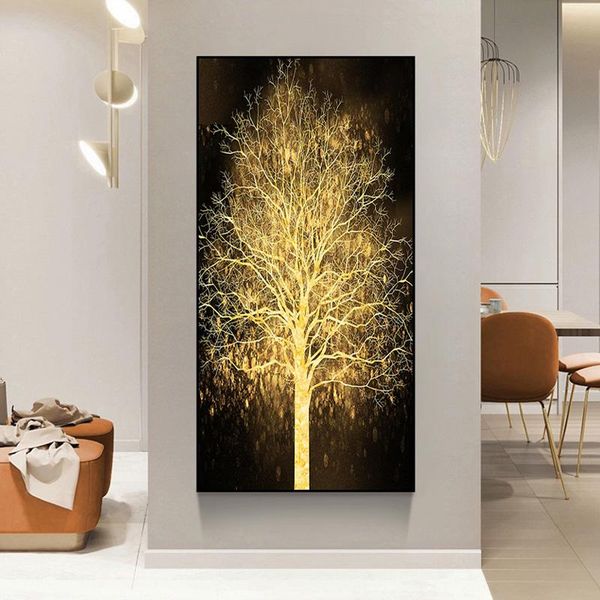 modern golden rich tree landscape painting canvas painting gold art posters and prints for living room home decoration cuadros
modern golden rich tree landscape painting canvas painting gold art posters and prints for living room home decoration cuadros