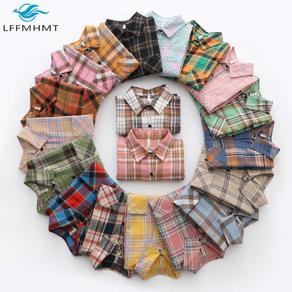 2021 new women spring fall brushed classical vintage plaid long sleeve lapel shirt female korean style casual blouse lady cgxa, White
2021 new women spring fall brushed classical vintage plaid long sleeve lapel shirt female korean style casual blouse lady cgxa, White