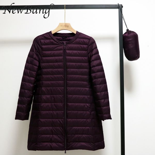 newbang 4xl o-neck mid-long women ultra light down jacket portable spring coats inner wear in winter zipper, Black
newbang 4xl o-neck mid-long women ultra light down jacket portable spring coats inner wear in winter zipper, Black