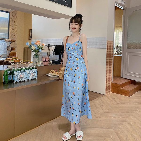 casual dresses tea break french floral strap dress for women summer slim fit backless sanya beach skirt seaside vacation super fairy, Black;gray
casual dresses tea break french floral strap dress for women summer slim fit backless sanya beach skirt seaside vacation super fairy, Black;gray