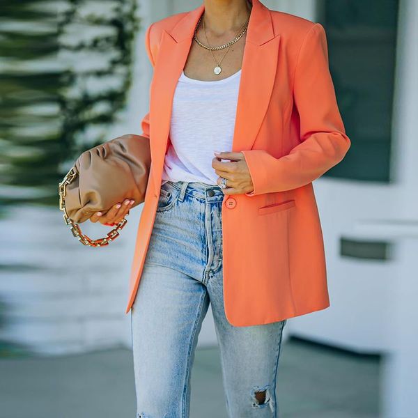 women's jackets office lady lapel slim blazer suit outerwear spring autumn single button women elegant solid color long sleeve jacket t, Black;brown
women's jackets office lady lapel slim blazer suit outerwear spring autumn single button women elegant solid color long sleeve jacket t, Black;brown