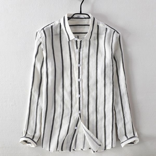 2021 new men's striped casual linen loose cotton and ramie stripes shirt men square collar autumn shirts male chemise 3wbj, White;black
2021 new men's striped casual linen loose cotton and ramie stripes shirt men square collar autumn shirts male chemise 3wbj, White;black