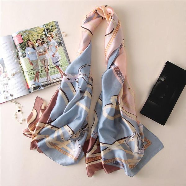 scarves fashion scarf women silk summer shawls wraps soft pashimina female echarpe designer beach stole bandana, Blue;gray
scarves fashion scarf women silk summer shawls wraps soft pashimina female echarpe designer beach stole bandana, Blue;gray