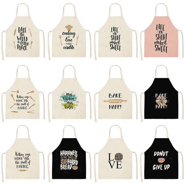 1pc letter alphabet kitchen aprons for women cotton linen bibs household cleaning pinafore home cooking apron 55x68cm
1pc letter alphabet kitchen aprons for women cotton linen bibs household cleaning pinafore home cooking apron 55x68cm