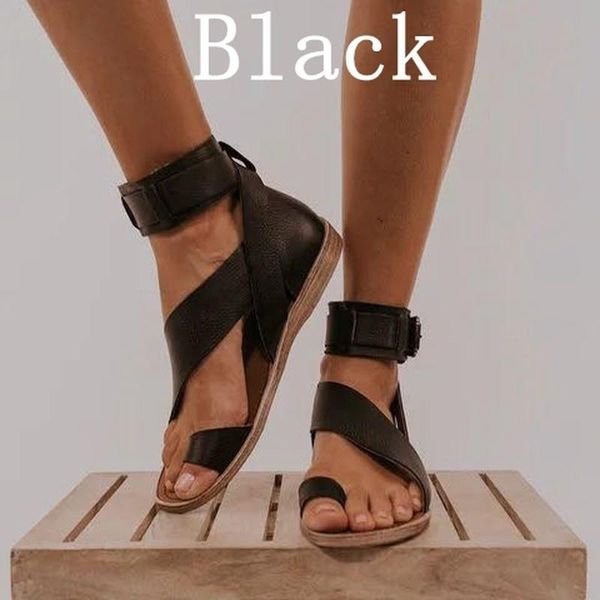 women buckle strap beach gladiator sandals summer fashion elegant rome ladies wedges shoes low heel peep toe flat female shoes, Black
women buckle strap beach gladiator sandals summer fashion elegant rome ladies wedges shoes low heel peep toe flat female shoes, Black