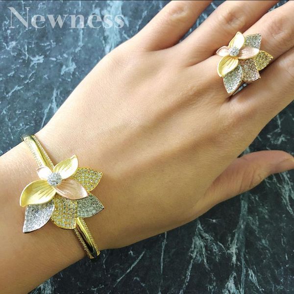earrings & necklace ness luxury flower bangle ring set fashion jewelry sets for women wedding engagement brincos para as mulheres, Silver
earrings & necklace ness luxury flower bangle ring set fashion jewelry sets for women wedding engagement brincos para as mulheres, Silver