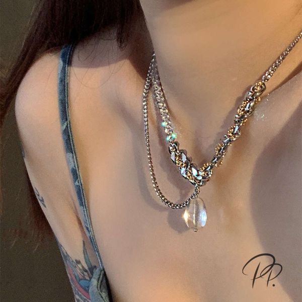 chain pp jewelry y2k spice girl female minority design sense clavicle personality hip hop cuban, Silver
chain pp jewelry y2k spice girl female minority design sense clavicle personality hip hop cuban, Silver