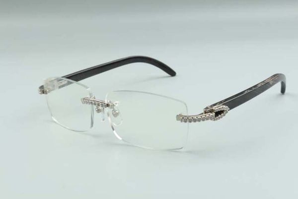 2021 new style high-end designers medium diamonds glasses 3524012 natural black textured buffalo horns glasses frame, size: 36-18-140mm, Silver
2021 new style high-end designers medium diamonds glasses 3524012 natural black textured buffalo horns glasses frame, size: 36-18-140mm, Silver