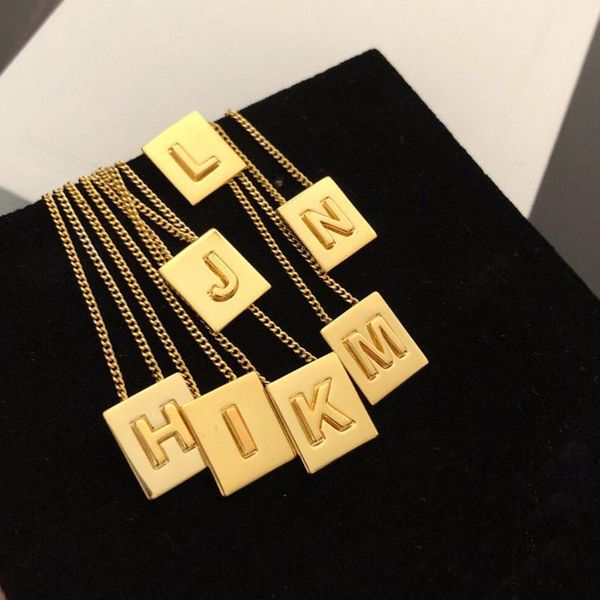 pendant necklaces gold 26 letter necklace women's temperament styles of brand jewelry copper material couple's memorial love gift, Silver
pendant necklaces gold 26 letter necklace women's temperament styles of brand jewelry copper material couple's memorial love gift, Silver