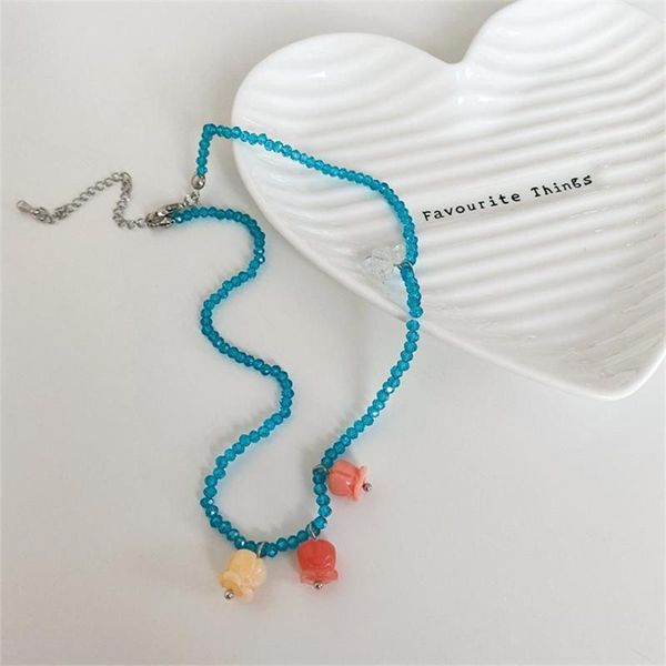 chains women girl jewelry blue bead clavicle chain choker korean crystal beaded necklace gift, Silver
chains women girl jewelry blue bead clavicle chain choker korean crystal beaded necklace gift, Silver