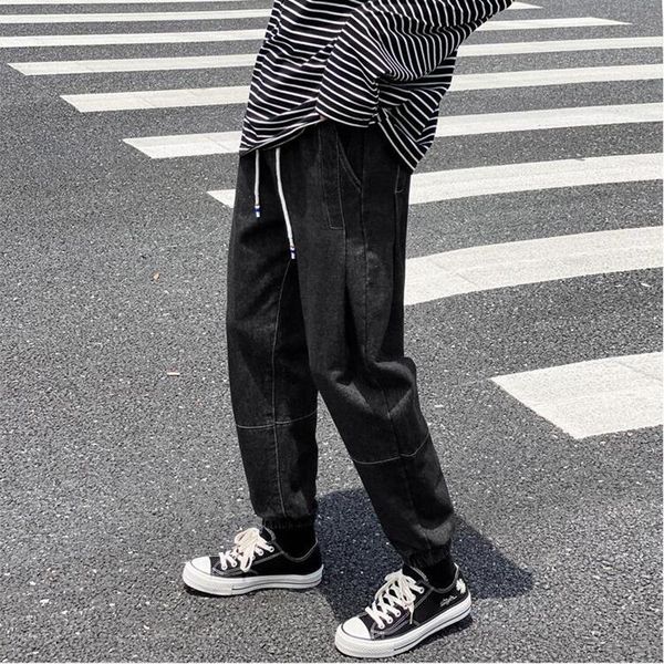 men's jeans autumn simple wide leg tooling denim pants korean version loose straight tube versatile casual drawstring leggings, Blue
men's jeans autumn simple wide leg tooling denim pants korean version loose straight tube versatile casual drawstring leggings, Blue