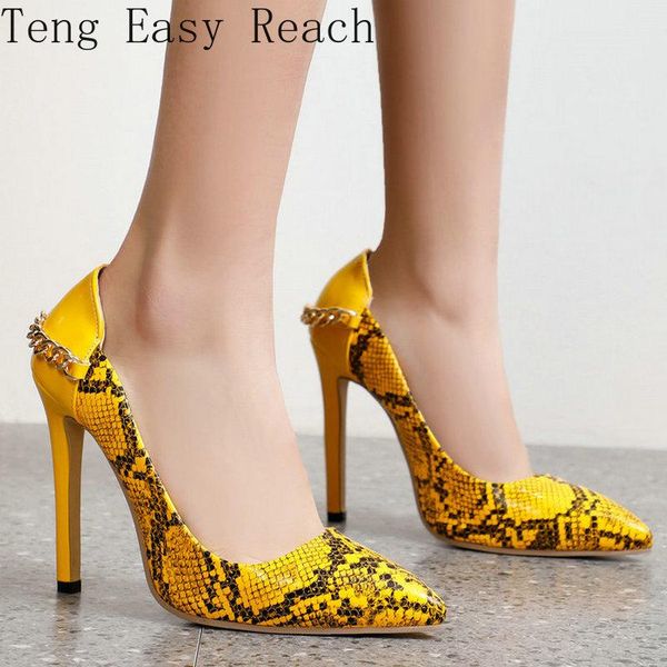 dress shoes 2021 summer women pumps fashion chain sanke print lazy thin high heel pointed toe autumn lady big size33-45, Black
dress shoes 2021 summer women pumps fashion chain sanke print lazy thin high heel pointed toe autumn lady big size33-45, Black