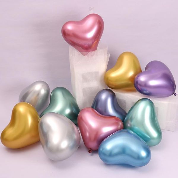party decoration 12inch 10pc/set chrome metal heart balloons thickened colorful plastic baloon birthday valentine's day proposal
party decoration 12inch 10pc/set chrome metal heart balloons thickened colorful plastic baloon birthday valentine's day proposal