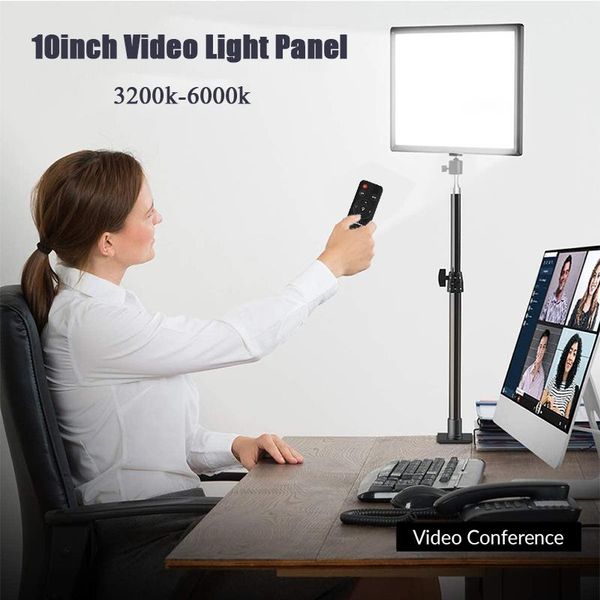 dimmable 10inch led video light panel eu plug 3200k-6000k pgraphy lamp with tripod for youtube makeup video fill light
dimmable 10inch led video light panel eu plug 3200k-6000k pgraphy lamp with tripod for youtube makeup video fill light