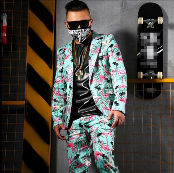men's suits & blazers nightclub bar singer stage suit show dress flamingo fashion casual suit. m-6xl, White;black
men's suits & blazers nightclub bar singer stage suit show dress flamingo fashion casual suit. m-6xl, White;black