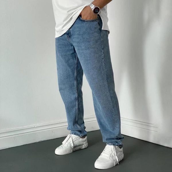 men's pants denim all match casual straight leg men trousers sweatpants classic, Black
men's pants denim all match casual straight leg men trousers sweatpants classic, Black