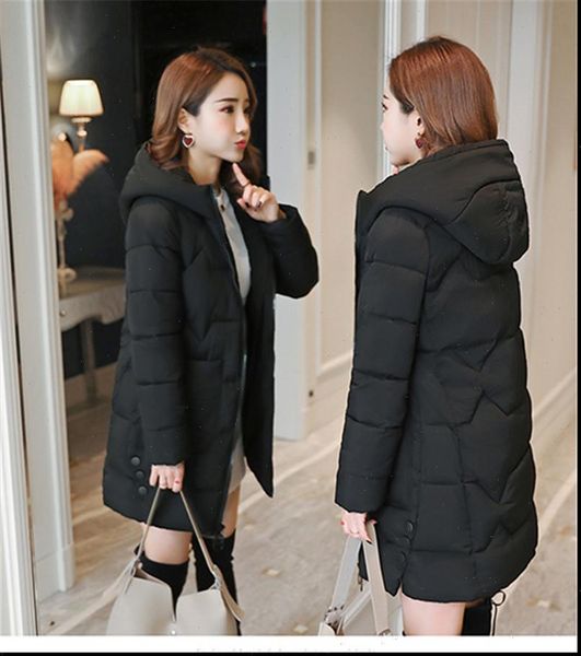 2021 new winter jacket women hooded coat causal long thick warm parkas zipper down cotton padded jacket female outerwear r1134, Black
2021 new winter jacket women hooded coat causal long thick warm parkas zipper down cotton padded jacket female outerwear r1134, Black