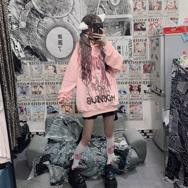 japanese harajuku hoodie ainime japan style manga pink kawaii plus size hoodies 2021 fashion gothic streetwear women, Black
japanese harajuku hoodie ainime japan style manga pink kawaii plus size hoodies 2021 fashion gothic streetwear women, Black