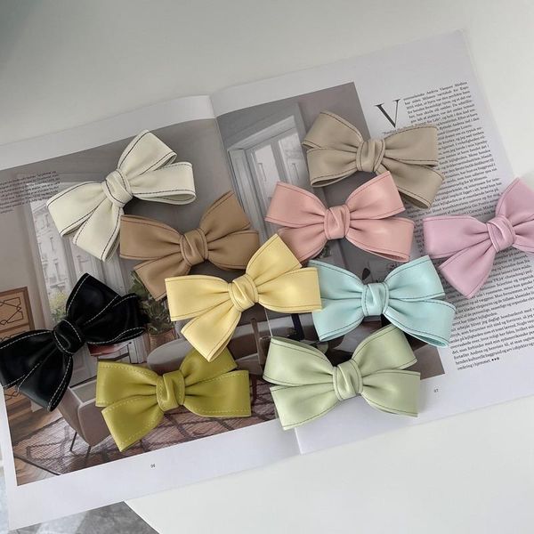 hair accessories korean version of solid color leather hairpin cross bow side clip simple and cute for girls, Slivery;white
hair accessories korean version of solid color leather hairpin cross bow side clip simple and cute for girls, Slivery;white