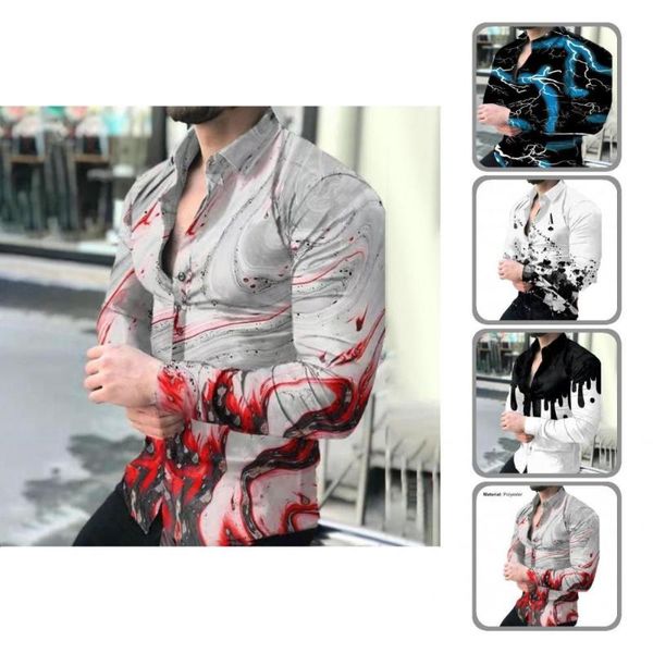 men's casual shirts great autumn colorful eye-catching leisure male men shirt, White;black
men's casual shirts great autumn colorful eye-catching leisure male men shirt, White;black