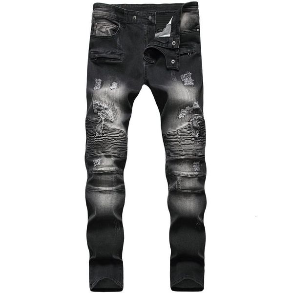 denim designer for men's bike moto jeans stretch straight oversize 28-38 40 42 2021 spring sutumn winter hip hop punk streetwearcriz, Blue
denim designer for men's bike moto jeans stretch straight oversize 28-38 40 42 2021 spring sutumn winter hip hop punk streetwearcriz, Blue