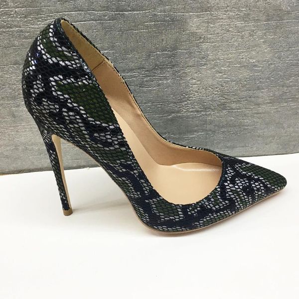 dress shoes snake flock women ladies 12cm high heel stiletto pumps wedding party 10cm plus size 45 bm011 chensir9, Black