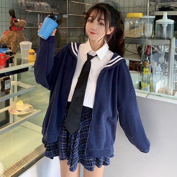 women's jackets women navy collar loose sweet zipper cardigan coat slim long-sleeved jacket spring autumn casual outerwear college styl, Black;brown
women's jackets women navy collar loose sweet zipper cardigan coat slim long-sleeved jacket spring autumn casual outerwear college styl, Black;brown