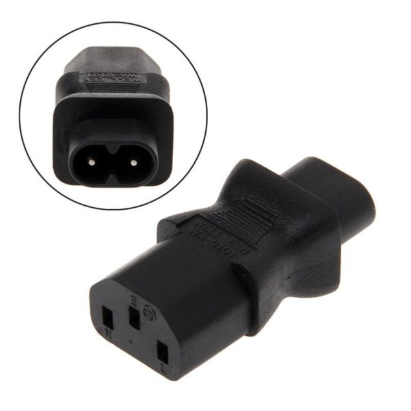 smart power plugs iec 320 c13 3-pin female to c8 2-pin male straight plug converter adapter 090f
smart power plugs iec 320 c13 3-pin female to c8 2-pin male straight plug converter adapter 090f