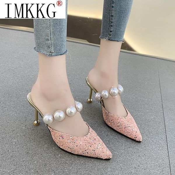 sandals 2021 women pointed toe slides summer bling mules high heel slippers ladies rome shoes mujer, Black
sandals 2021 women pointed toe slides summer bling mules high heel slippers ladies rome shoes mujer, Black