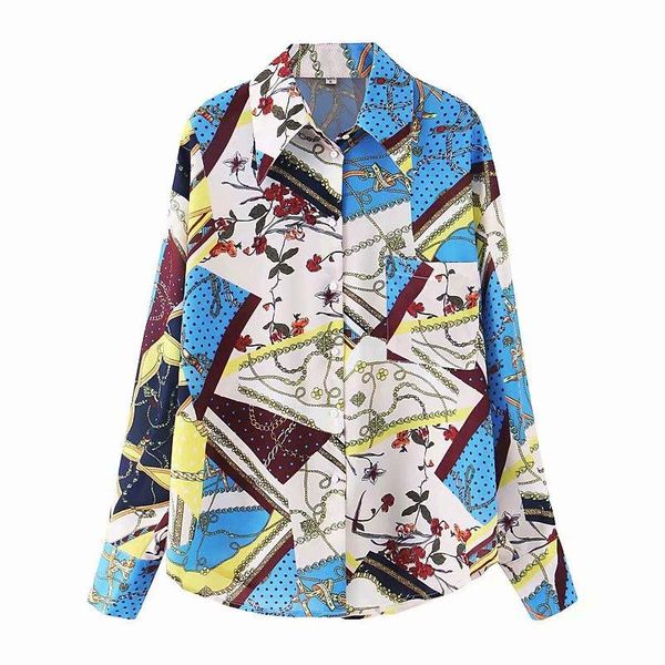 women's blouses & shirts classic printed shirt floral print blouse for summer and autumn with long sleeve elegant style, White
women's blouses & shirts classic printed shirt floral print blouse for summer and autumn with long sleeve elegant style, White