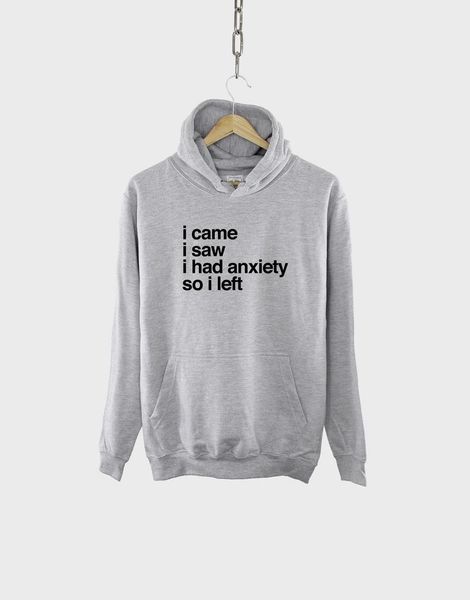 sugarbaby new arrival i came i saw had anxiety so left funny quote hoodie spring autum outfit long sleeved fashion, Black
sugarbaby new arrival i came i saw had anxiety so left funny quote hoodie spring autum outfit long sleeved fashion, Black