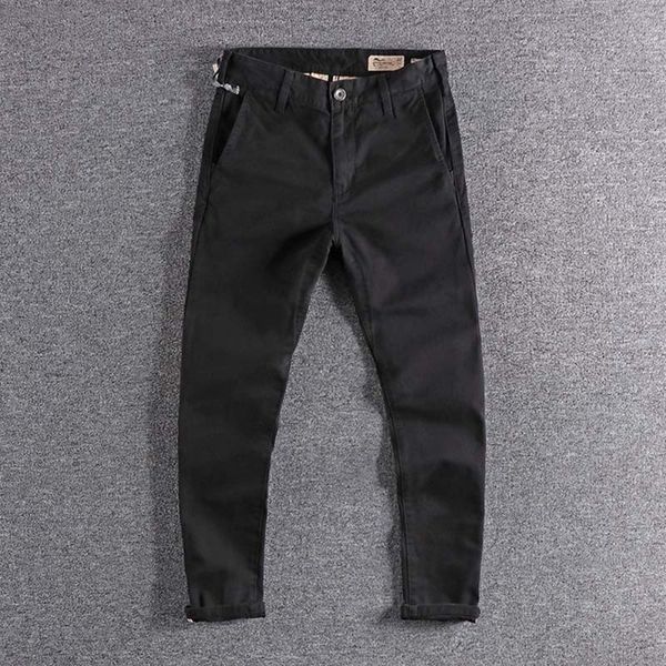 2021 thick pure cotton slim small straight tube youth european and american men's casual pants trouser xl 5x35, Black
2021 thick pure cotton slim small straight tube youth european and american men's casual pants trouser xl 5x35, Black