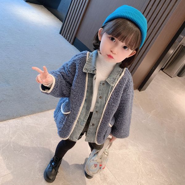 new fashion toddler girls jackets jean patchwork lovely children clothes autumn winter kids coat, Blue;gray
new fashion toddler girls jackets jean patchwork lovely children clothes autumn winter kids coat, Blue;gray