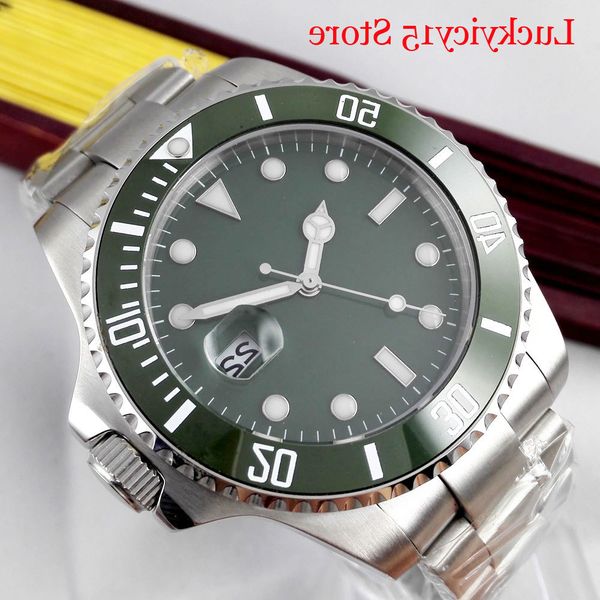 luxury mechanical men watch date function sapphire glass rotating bezel green sterile dial bracelet clasp miyota movement, Slivery;brown
luxury mechanical men watch date function sapphire glass rotating bezel green sterile dial bracelet clasp miyota movement, Slivery;brown