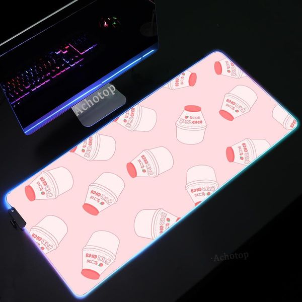 mouse pads & wrist rests kawaii strawberry milk rgb pad gamer large deskmousepads xl pc computer gaming mousepad rug keyboard desk mat f
mouse pads & wrist rests kawaii strawberry milk rgb pad gamer large deskmousepads xl pc computer gaming mousepad rug keyboard desk mat f