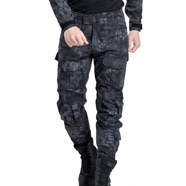 running pants men outdoor tactical military camouflage army wear-resistant breathable training climbing combat hunting trousers, Black;blue
running pants men outdoor tactical military camouflage army wear-resistant breathable training climbing combat hunting trousers, Black;blue