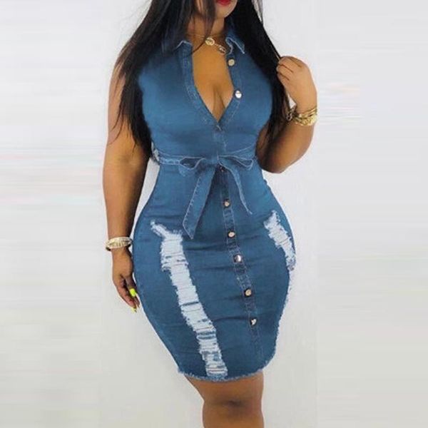 casual dresses spring denim dress women slim fit elegant pencil long sleeve high waist work bandage jeans vestido plus size streetwear, Black;gray