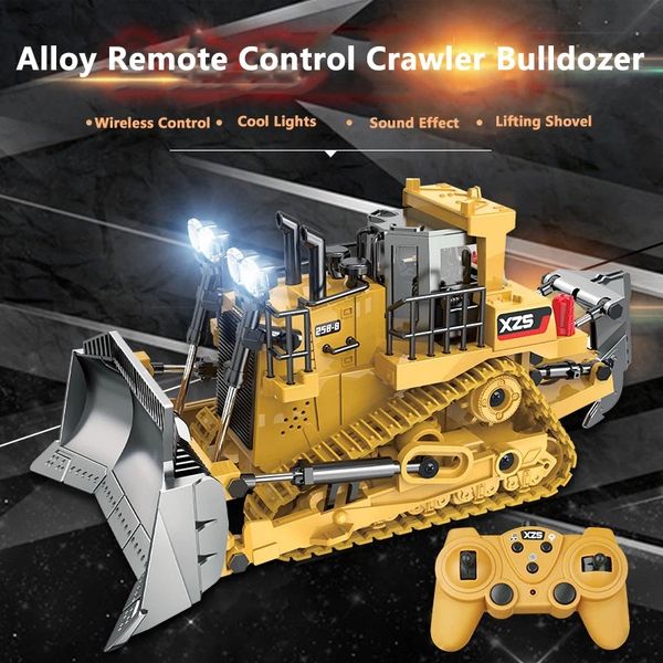 2.4g high simulation crawler bulldozer with flash light music sound one key lifting alloy engineering truck bucket raise fall
2.4g high simulation crawler bulldozer with flash light music sound one key lifting alloy engineering truck bucket raise fall