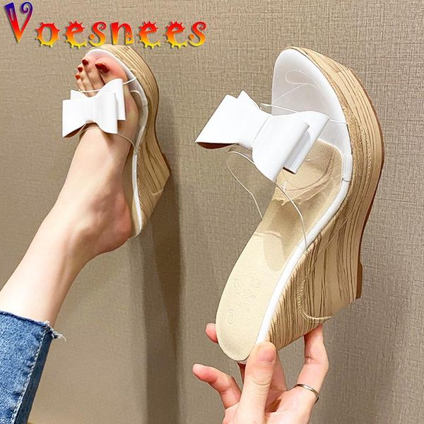 voesnees women shoes slippers 2021summer new waterproof platform wedge high heels11cm fashion butterfly-knot clear ladies slides, Black
voesnees women shoes slippers 2021summer new waterproof platform wedge high heels11cm fashion butterfly-knot clear ladies slides, Black