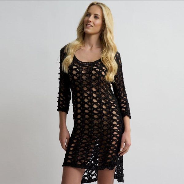 women's swimwear cover up beach woman 2021 solid hollow out o neck swim mini dress black long sleeve summer bathing suit drop, White;black
women's swimwear cover up beach woman 2021 solid hollow out o neck swim mini dress black long sleeve summer bathing suit drop, White;black