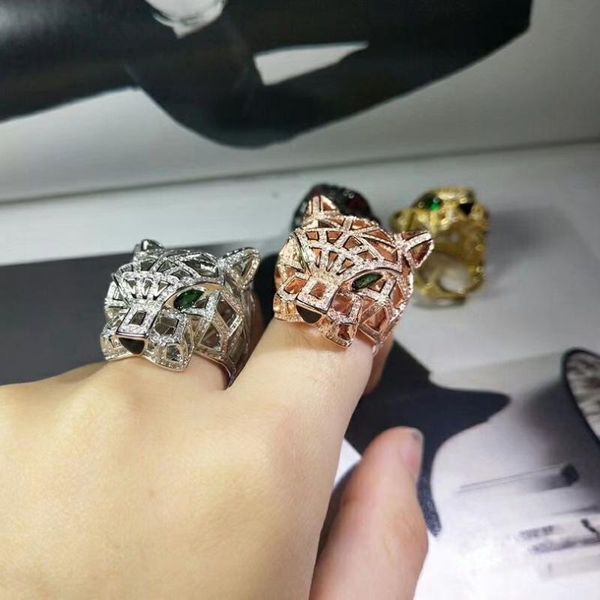 cluster rings 100% 925 sterling silver or black leopard head cubic zirconia stone animal hollow panther ring for men women party 2021, Golden;silver
cluster rings 100% 925 sterling silver or black leopard head cubic zirconia stone animal hollow panther ring for men women party 2021, Golden;silver