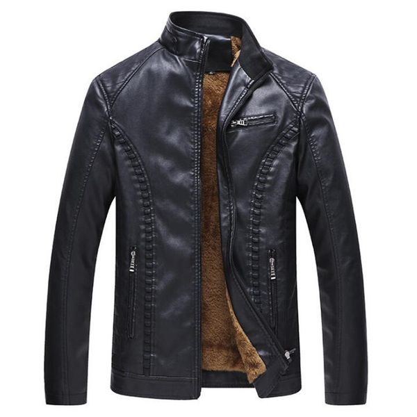 2021 new winter men motorcycle keep warm jackets fashion brand men's fleece solid color leather jacket size 5xl6xl izeq, Black
2021 new winter men motorcycle keep warm jackets fashion brand men's fleece solid color leather jacket size 5xl6xl izeq, Black