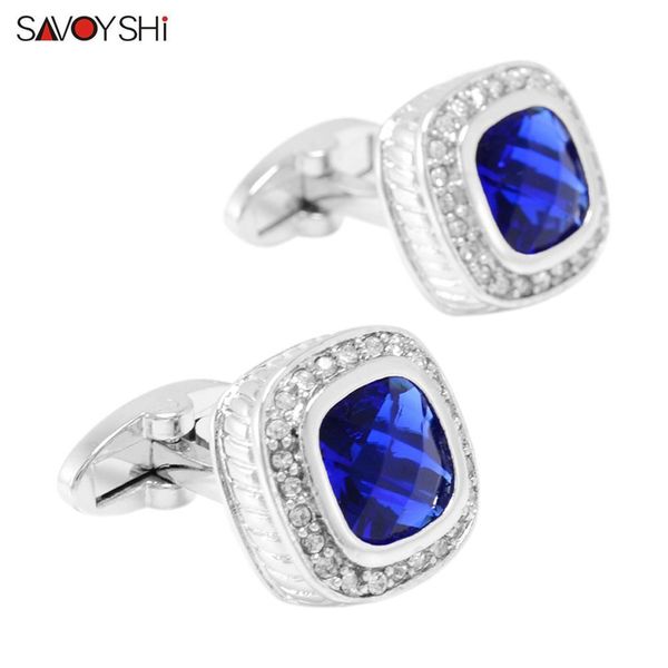 savoyshi luxury square cufflinks for mens french shirt blue crystals cuff links wedding grooms gift man jewelry, Silver
savoyshi luxury square cufflinks for mens french shirt blue crystals cuff links wedding grooms gift man jewelry, Silver