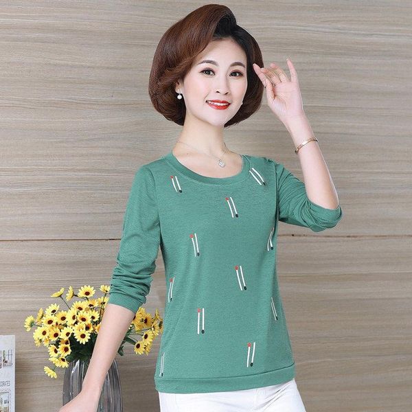 women's t-shirt chic solid printing o-neck tee women fashion elegant long sleeve plus size 4xl loose t shirt ladies 2021 blue spring, White
women's t-shirt chic solid printing o-neck tee women fashion elegant long sleeve plus size 4xl loose t shirt ladies 2021 blue spring, White