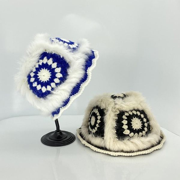 wide brim hats fashion handmade crocheted flower pot hat casual plus velvet warm knit fisherman women foldable travel all-match, Blue;gray
wide brim hats fashion handmade crocheted flower pot hat casual plus velvet warm knit fisherman women foldable travel all-match, Blue;gray