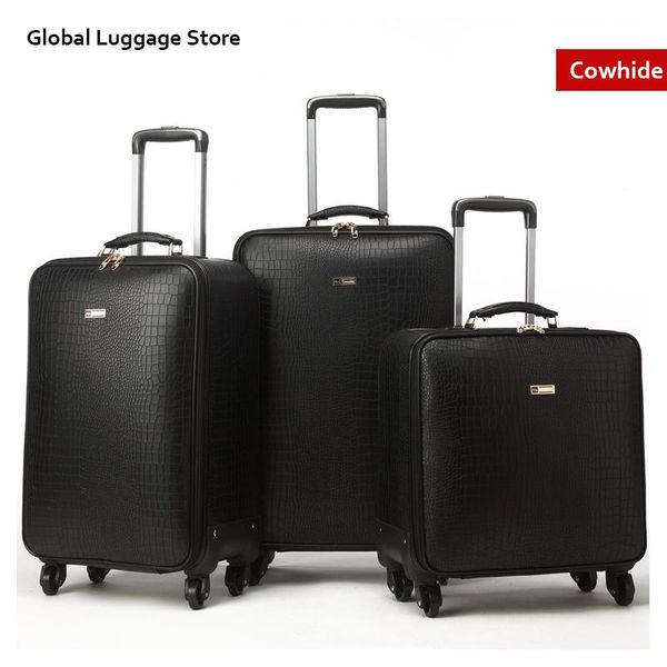 suitcases 20inch cowhide carry on travel suitcase high-end genuine leather luggage black
suitcases 20inch cowhide carry on travel suitcase high-end genuine leather luggage black