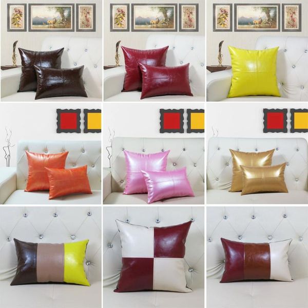 cushion/decorative pillow 45x45/50x50/60x60cm cross pattern simulation pu leather cushion cover patchwork waist sofa lumbar pillowcase car
cushion/decorative pillow 45x45/50x50/60x60cm cross pattern simulation pu leather cushion cover patchwork waist sofa lumbar pillowcase car